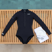 2mm Full Body Wetsuit Sun Protection Women's Full Body Wetsuit Thermal Insulation Long Sleeves Diving Suit for Surfing, Snorkeling