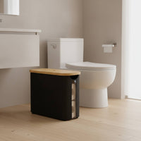 Toilet Paper Storage Basket Cloth Lavatory Organizer Standing
