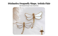 Vintage Butterfly Decoration Long-Lasting Resin Gold Butterfly Wall Art Vintage Wall Art Easy to Hang for Living Room