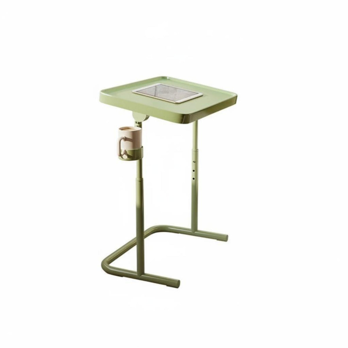Foldable Design Adjustable C-Shaped Table Space-Saving Adjustable C-Table Multifunctional Laptop Stand Mobile for Apartment Dwellers, Students, Telecommuting Workers, Small Areas, Bedroom, Home Office, Dorm Room