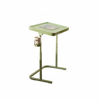 Foldable Design Adjustable C-Shaped Table Space-Saving Adjustable C-Table Multifunctional Laptop Stand Mobile for Apartment Dwellers, Students, Telecommuting Workers, Small Areas, Bedroom, Home Office, Dorm Room