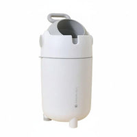 Odor Sealing Diaper Pail Easy to Clean Round Wastebasket with Handle Silent Close Nursery Bin Sturdy Construction for Bedroom