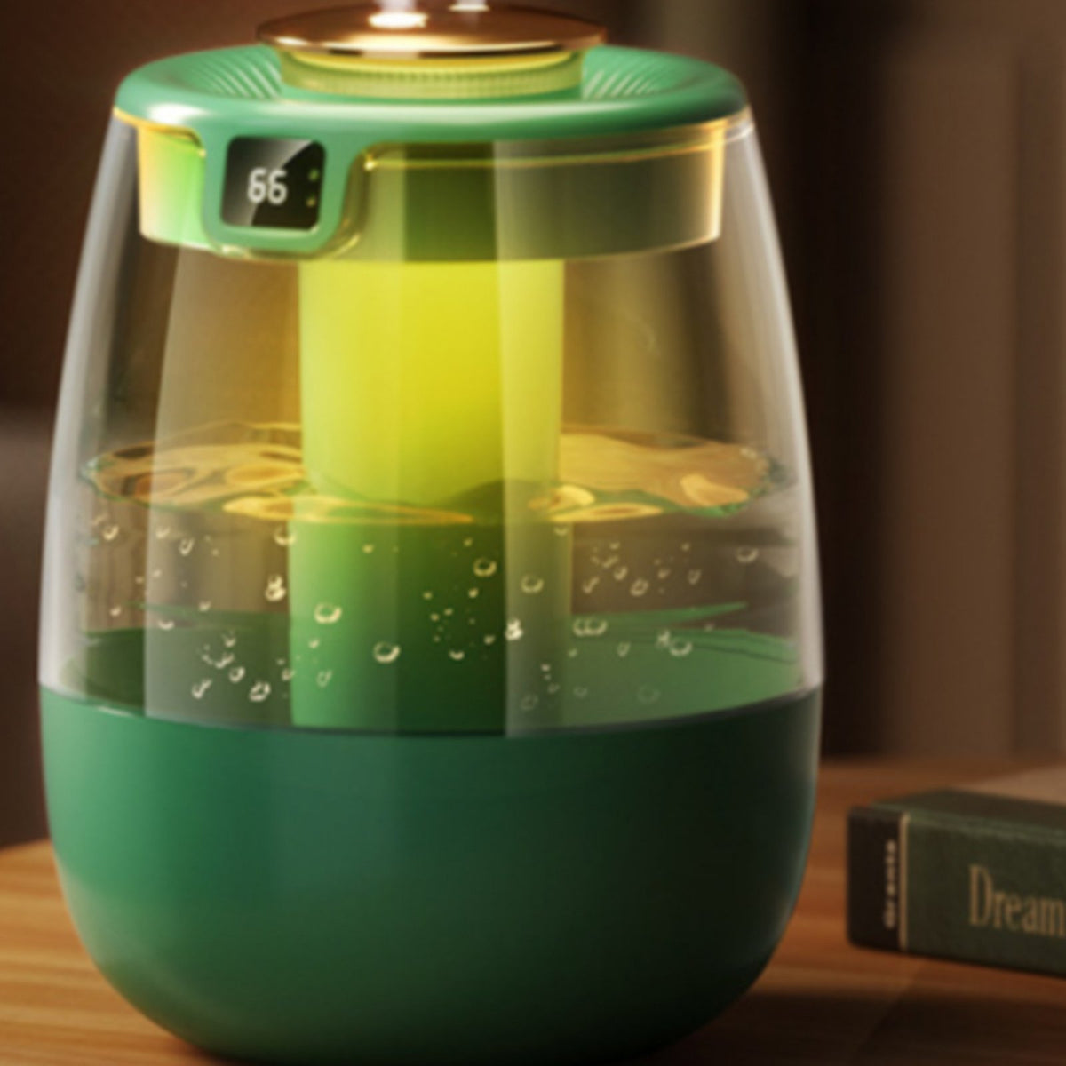 Function Twin Nozzle Humidifier Quiet Operation USB Air Humidifier Auto Shut-Deactivate for Students, Adults, Bedroom, Desktop, Travel
