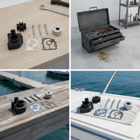 Water Pump Impeller Repair Kit Replacement Water Pump Impeller Kit with Housing for Mechanics
