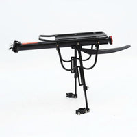 With Side Wings Quick Release Cycle Rack 50kg Load Capacity Aluminum Alloy Bike Pannier Rack Mountain Bike Rear Carrier for Commuting