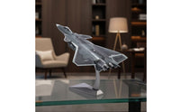 J-20 Fighter Airplane Model Diecast Fighter Plane Model Freestanding for Collectors, Showcase, Desk