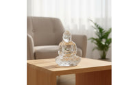 Crystal Buddha Statue Sparkling Crystal Buddha Clear for Buddhists, Home Decor, Altar, Meditation Room