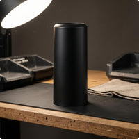 Lightweight unsealedEnd Mic Tube Cover Black Cylindrical Audio Device Cover Glossy Audio Accessory Polished