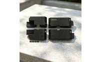 4 Pieces RC Wheel-Cover with Hardware Molded Black Inner for RC Hobbyists
