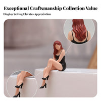 Finely Detailed Molded Female Miniature Figure Model Scene Prop Collectible Display Character Styled Miniature Female Figurine for Photography