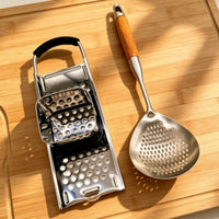2 Pieces Spaetzle Maker Set Rust-Resistant Pastry Press and Colander Dishwasher Empanada Maker for Home Cooks