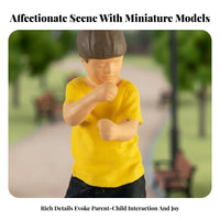 1:64 Scale People Figurine Dynamic Poses Hand-Painted Miniature Figure Miniature Scene People Model High Intricacy for Hobbyists