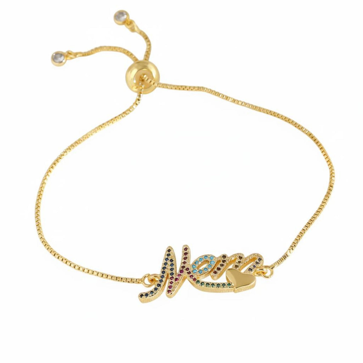 Mama Jewelry Adjustable Gold Plated Glow Vibrant Stones for Celebration