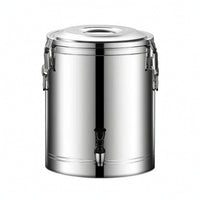 Thermal Bucket with Lid Heavy-Duty Soup Container with Lid Rust-Resistant Beverage Dispenser for Caterers, Restaurants, Cafeterias, Catering