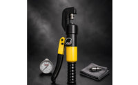 Ribbed Handle Hydraulic Cue Tip Press Zippered Case Cue Tip Press Tool Compact Sports Equipment Dial Indicator