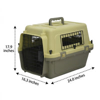 Hard Sided Pet Carrier Bag PP Material Airline Approved Pet Carrier for Small Pets, Solid hued feline Carrier Crate for Car Travel