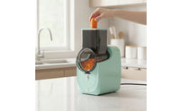 Stainless Steel Electric Vegetable Cutter Detachable Electric Vegetable Slicing Tool Countertop Shredder Removable for Meal Prep
