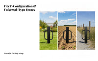 Heavy-Duty Fence Post Driver Smooth Rounded Yard Tool Welded Handles Metal Fence Post Driver