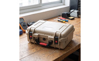 Hard Shell Case Heavy-Duty Sheltering Case with Handle Water-Resistant Storage Box for Technicians, Photographers, Travel, Outdoor