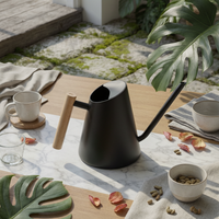 Conical Watering Can Open Top Stainless Steel Watering Can Garden Tool