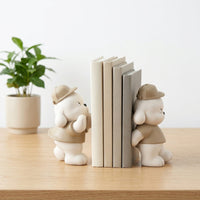 Dog Bookends Cartoon Animal Bookends Playful for Desk
