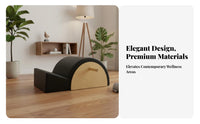5 Pieces Full Body Workout 5-Piece Pilates Equipment Set German Piano Wire Springs Pilates Ladder Barrel and Chair Set High-Resilience Foam Luxury Reformer Combo Long-Lasting Microfiber Leather for Fitness Professionals, Rehabilitation Center