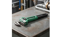 Quick-Style Adjustable Straight Pipe Wrench Heavy-Duty Pipe Wrench with Serrated Gripping Surfaces Industrial Tool Sturdy for Homeowners