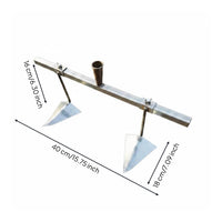 Adjustable Row Spacing Hoe Forged Detachable Furrow Creator for Farmers