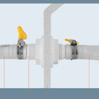 Thru-Hull Fitting Marine-Grade Thru-Hull Fitting with Threaded Base Hose Connector with Barb Corrosion-Resistant for Boat Owners