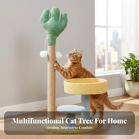 Clear Viewing Dome Cat Tree with Space Capsule Spacious platformes Multi-Level scrapeing Tower snug Condo secluded pet retreat Furniture Sturdy Construction for felines, Kittens, Apartment, Indoors, Living Room, Home
