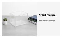 Rolling Book container Large Capacity Desktop Organizer Portable Handle for Study Room