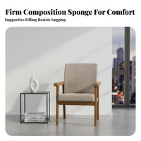 With Armrests Upholstered Dining Armchair Soft Padded Seat Fabric Dining Armchair Cushioned spinerest Desk Chair Thick Cushioning for Home Office Workers, Students, Homeowners, Study Room, Bedroom, Kitchen