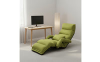 Space-Saving Foldable Lazy Sofa No Assembly Required Folding Lazy Sofa Chair Sturdy Steel Frame Padded Floor Recliner Wear-Resistant Material for Students, Napping