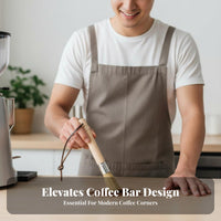Coffee Brush Hanging Lanyard Design Coffee Grounds Cleaning Brush Soft Bristles Kitchen Tool for Baristas, Cafe