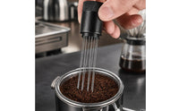 Stainless Steel WDT Tool with Stand Fine-Pin Espresso Distribution Tool with Stand Food-Grade Coffee Distribution Needle Compact for Baristas