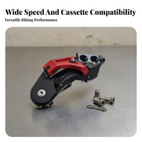 Folding Bike Rear Derailleur 7-Gear Bike Gear Mech Accurate Adjustment Cycle Rear Gear Changer for Cyclists, Cyclist S, City Commuting