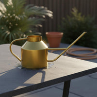 Stainless Steel Watering Can Rust Resistant Garden Supply Easy to Pour