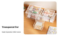 Locking currency Box with Tray Large Capacity Security Container Multi-Compartment