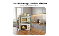 Expandable Microwave Stand Extendable Design Countertop Shelf Non-Slip Feet
