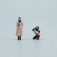 Interview Scene Model 3D Printed 1:64 Scale Figures Realistic Figurines for Collectors