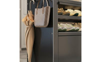 Large Capacity Steel Shoe Cabinet Dustproof Multi-Layer Shoe Rack Cabinet Space-Saving Flip Doors Entryway Furniture Moisture-Proof for Hallway, Closet