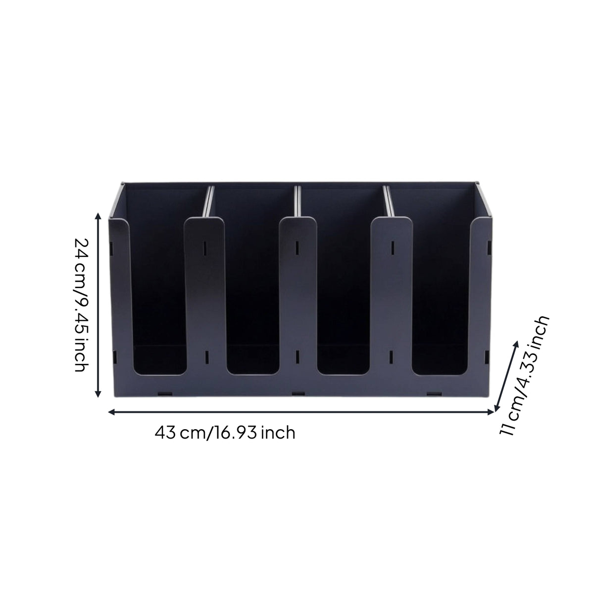 Acrylic Cup and Lid Organizer Multi-Compartment Paper Cup Rack Easy Access Space-Saving for Breakrooms
