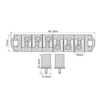 LP SG Guitar Bridge Set Independent Intonation Adjustment