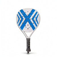 Rigid Padel Racket with Wrist Strap Teardrop-Shaped Perforated Padel Racket Versatile Paddle Stable for Families, Beginners, Outdoor Play