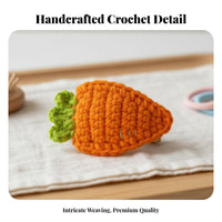 Crochet Fruit Hair Clip Crocheted Knitted Vegetable Barrette Handmade Cartoon Food Hair Pin for Children, Young Children, Daily Wear, Parties, Photo S