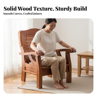 Sturdy Solid Wood Sofa Set Classic Elegant Design Chinese Design Wooden Furniture Set Flexible Combination for Homeowners, Families, Office Managers, Living Room, Reception Area, Home, Den