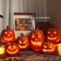 LED Halloween Pumpkin Light Set for Yard Decoration