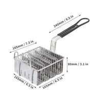 Taco Fryer Basket Stainless Steel Wire Taco Basket Kitchenware Long Loop Handle