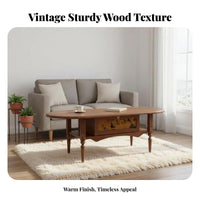 sturdy Wood Construction Woven Top Accent Table French aesthetic Living Room Furniture Retro Aesthetic Multi-Functional Design for Homeowners, Interior Decorators, Renters, Lounge Area, Apartment, Office, Bedroom