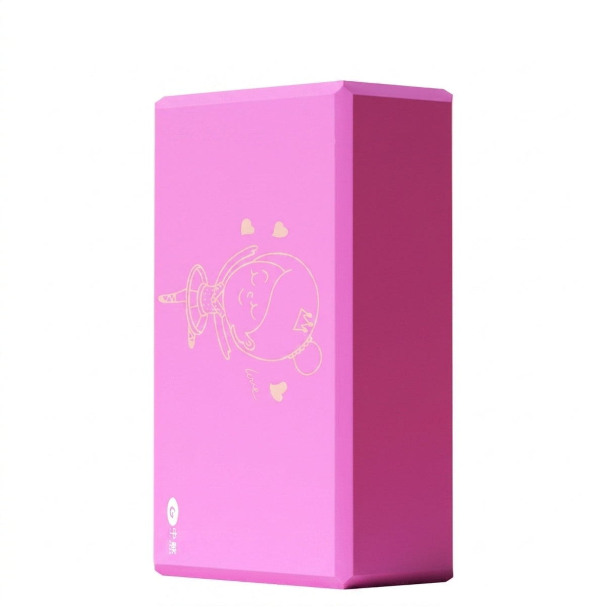 Cartoon Ballerina Dance Block Printed Surface Foam Exercise Block Heart Motifs Exercise Brick Beveled Edges